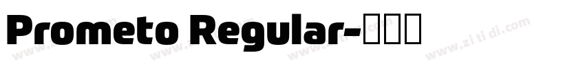 Prometo Regular字体转换